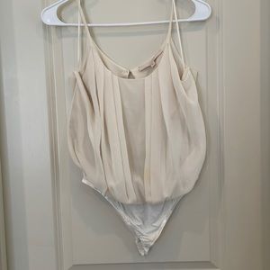 Cream Chiffon Bodysuit